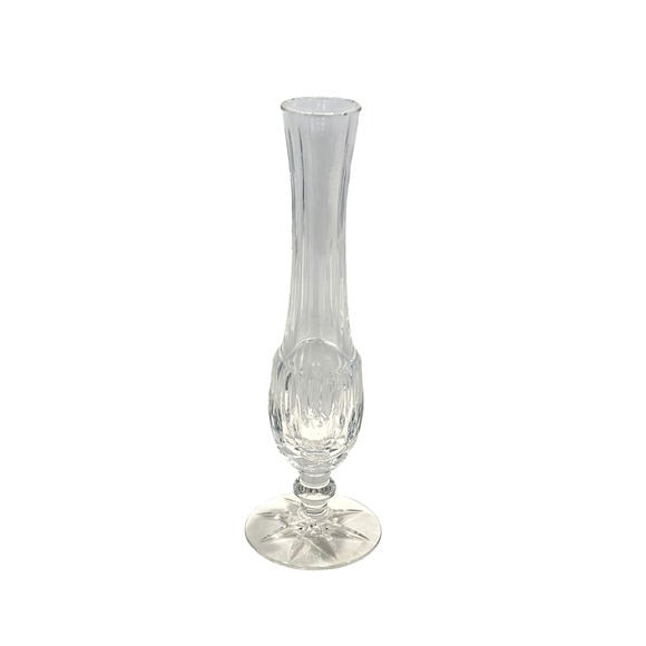 Vintage‎ Waterford Crystal Kelsey Flower Bud Vase Etch Signed - Picture 1 of 4